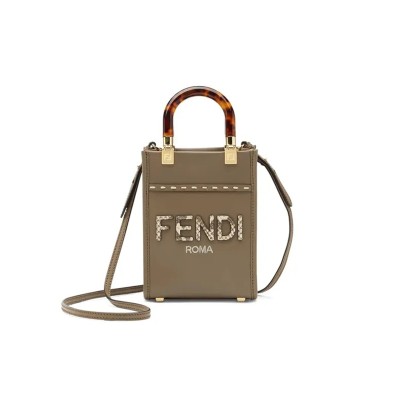 FENDI MINI SUNSHINE SHOPPER TOTE BAG 8BS051AHN5F1FEN (18*13*6cm)